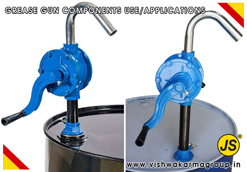 Grease Gun Components and Lubricating Equipments Uses & Applications