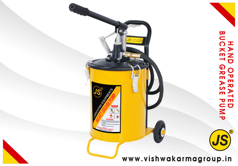 Hand Operated Bucket Grease Pump Lubricating Equipments manufacturers exporters in India Punjab Ludhiana
