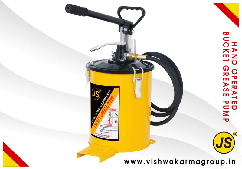Hand Operated Bucket Grease Pump Lubricating Equipments manufacturers exporters in India Punjab Ludhiana